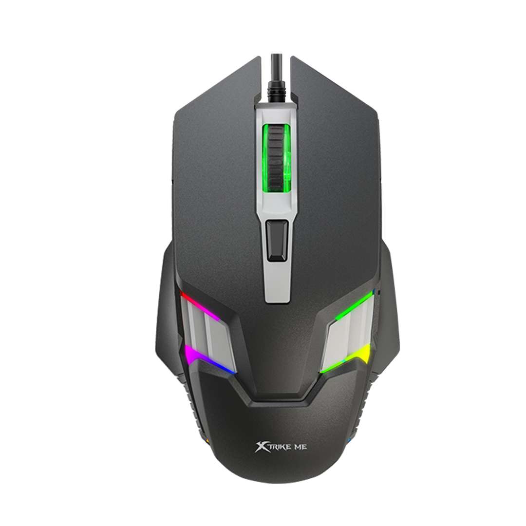 MOUSE GAMER XTRIKE CABLEADO ME GM-110 NEGRO (JTXTRIKE126)