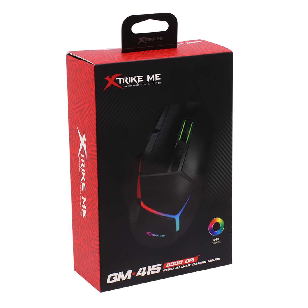 MOUSE GAMER XTRIKE CABLEADO ME GM-415 RGB (JTXTRIKE128) - Image 3
