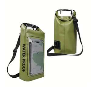 BOLSA IMPERMEABLE ESTANCO 2L C/PANTALLA VERDE (JTACCEL336VER)