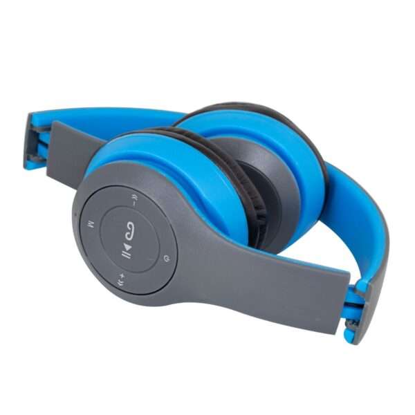 VINCHA AURICULAR INALÁMBRICO P47 BT SD FM AZUL (JTAUR051AZUL) - Image 2