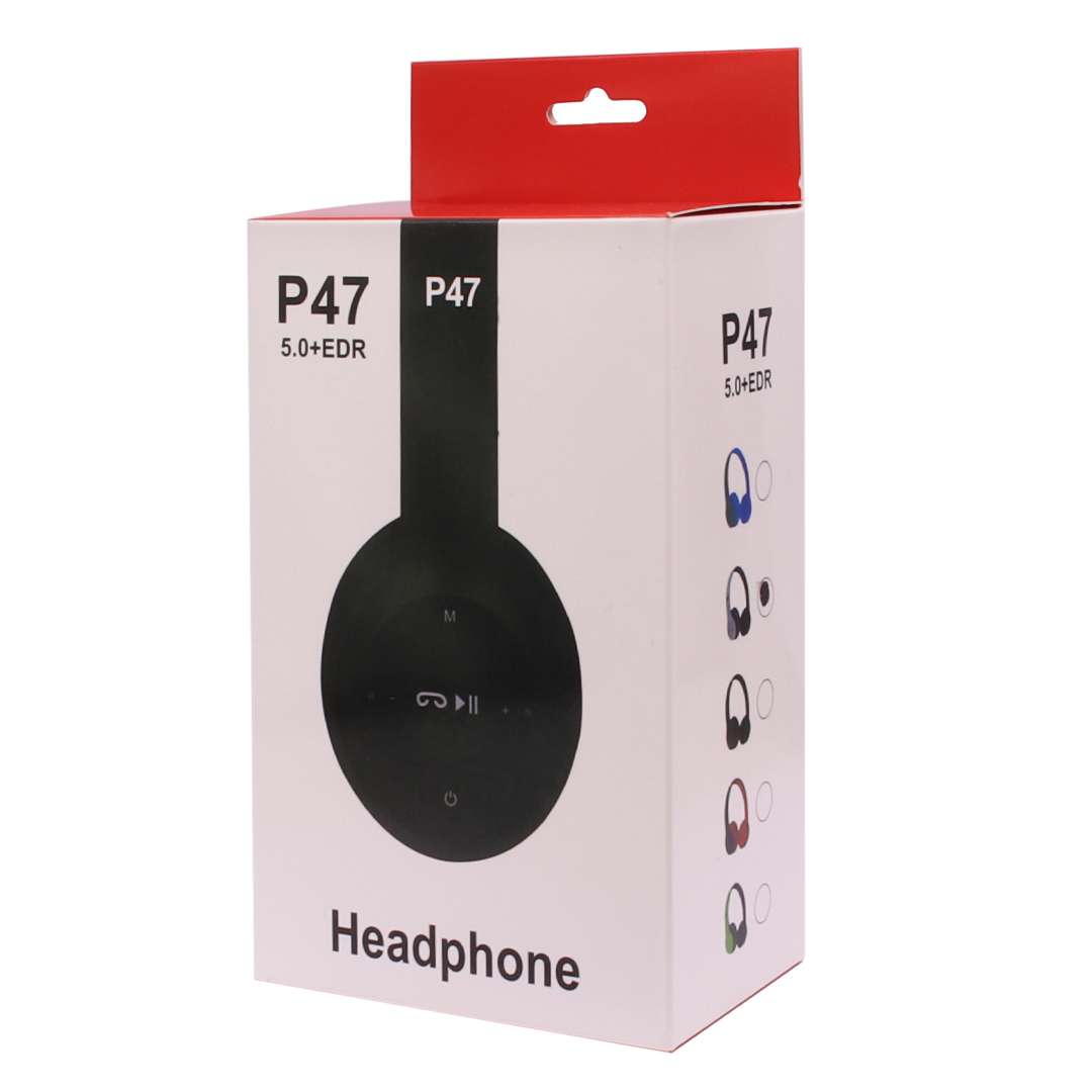 VINCHA AURICULAR INALÁMBRICO P47 BT SD FM BLANCO (JTAUR051BLANCO) - Image 3