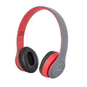 VINCHA AURICULAR INALÁMBRICO P47 BT SD FM ROJO (JTAUR051ROJO)