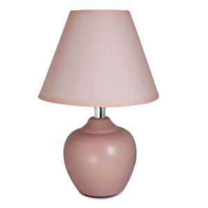 PORTATIL DE MESA BASE CERAMICA ROSADA (JTBAZ285ROS)