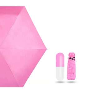 PARAGUAS EN CAPSULA LISO ROSADO (JTBAZ349ROS)