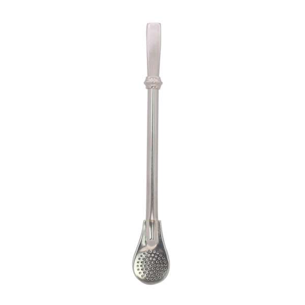BOMBILLA PARA MATE ACERO INOXIDABLE PLATEADA (JTBAZ366)