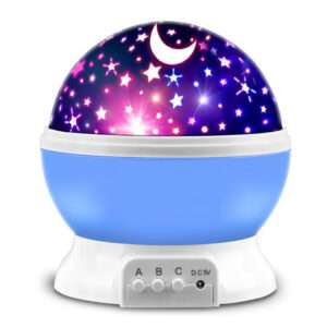 LAMPARA VELADORA DE ESTRELLAS ESFERA  AZUL (JTFIEST073AZU)