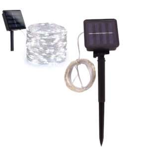 GUIRNALDA LUCIÉRNAGA SOLAR 10M 100 LUCES FRIAS (JTFIEST084)