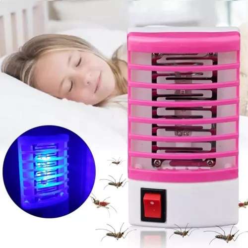 LAMPARA ELECTRICA MATA MOSQUITOS UV ROSA (JTHOG055ROS)
