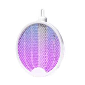 RAQUETA MATA INSECTOS PLEGABLE RECARGABLE BLANCA (JTHOG793)
