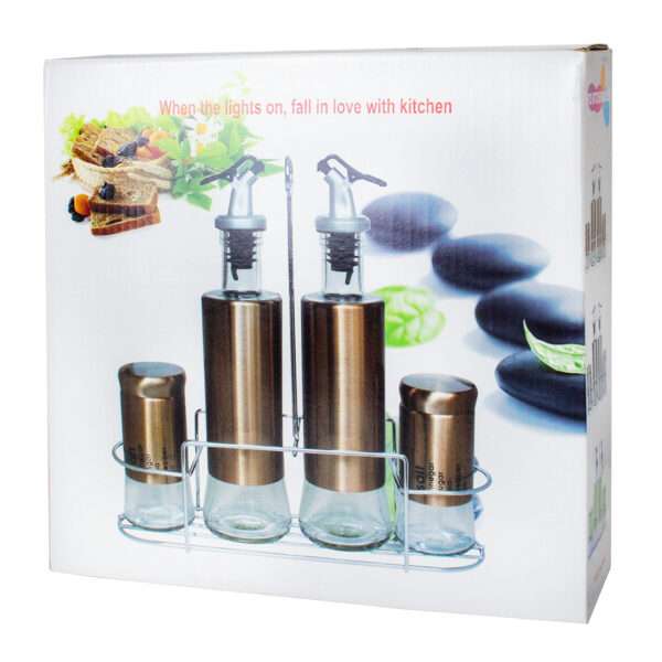 SET CONDIMENTOS X4 C/BASE MET (JTHOG822) - Image 2
