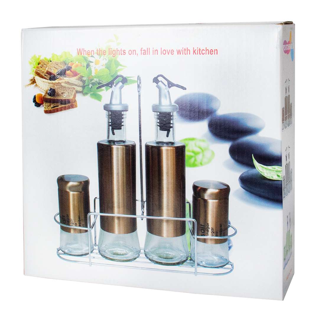 SET CONDIMENTOS X4 C/BASE MET (JTHOG822) - Image 2