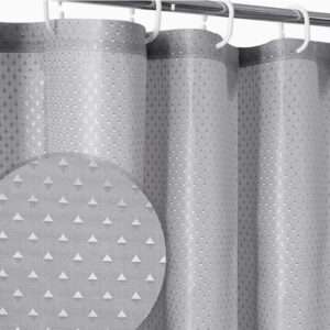 CORTINA DE BAÑO SIMIL TELA 180X180CM GRIS (JTHOG885GRI)