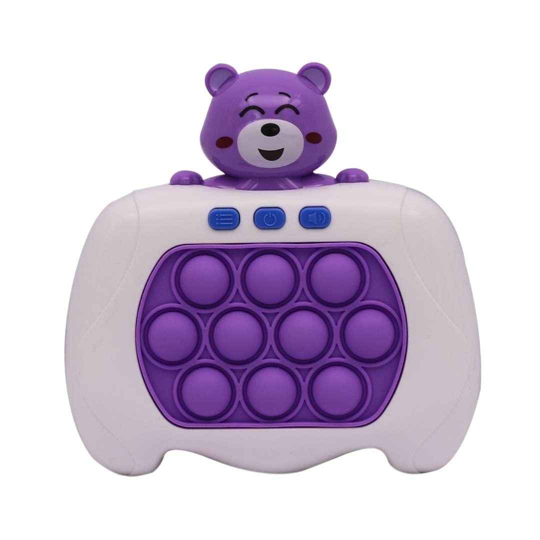 CONSOLA POP IT CON LUZ Y SONIDO OSO VIOLETA (JTJUG931OSO)