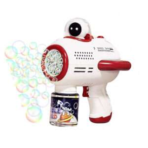 PISTOLA DE BURBUJAS ASTRONAUTA ROJO (JTJUG939ROJO)