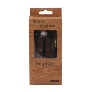 AURICULARES MANOS LIBRES NEGRO CAJA MARRON (JTMANO002NEG)