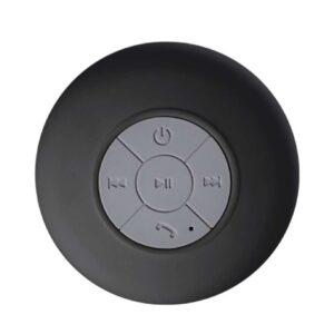PARLANTE RESISTENTE AL AGUA BLUETOOTH CON VENTOSA NEGRO (JTPAR024NEG)