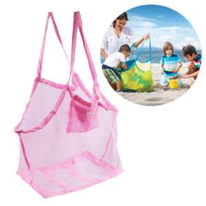BOLSA PLEGABLE PLAYERA PARA JUGUETES ROSA (JTBAZ364ROS)