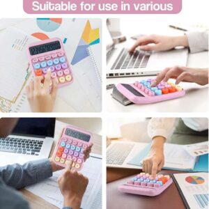 CALCULADORA DE ESCRITORIO 12 DIG BOTONES REDONDOS ROSADO (JTCALC028ROS)
