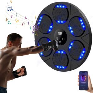 MAQUINA DE BOXEO GOLDTECH 6 GOLPES LUZ MUSICA BLUETOOTH NEGRO (JTFITN100)