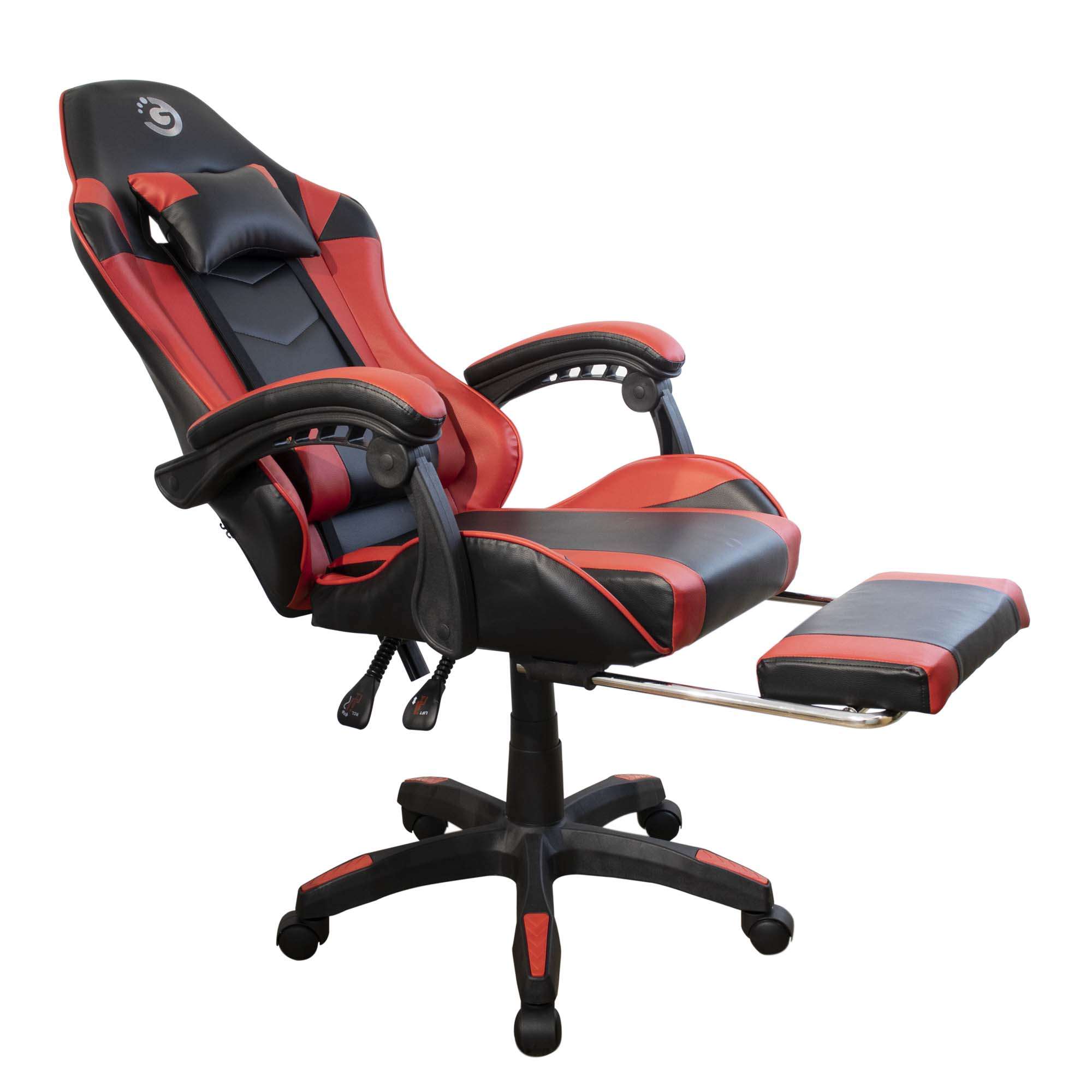 SILLA DE ESCRITORIO GOLDTECH GAMER ROJA Y NEGRA (JTGAME116) - Image 2