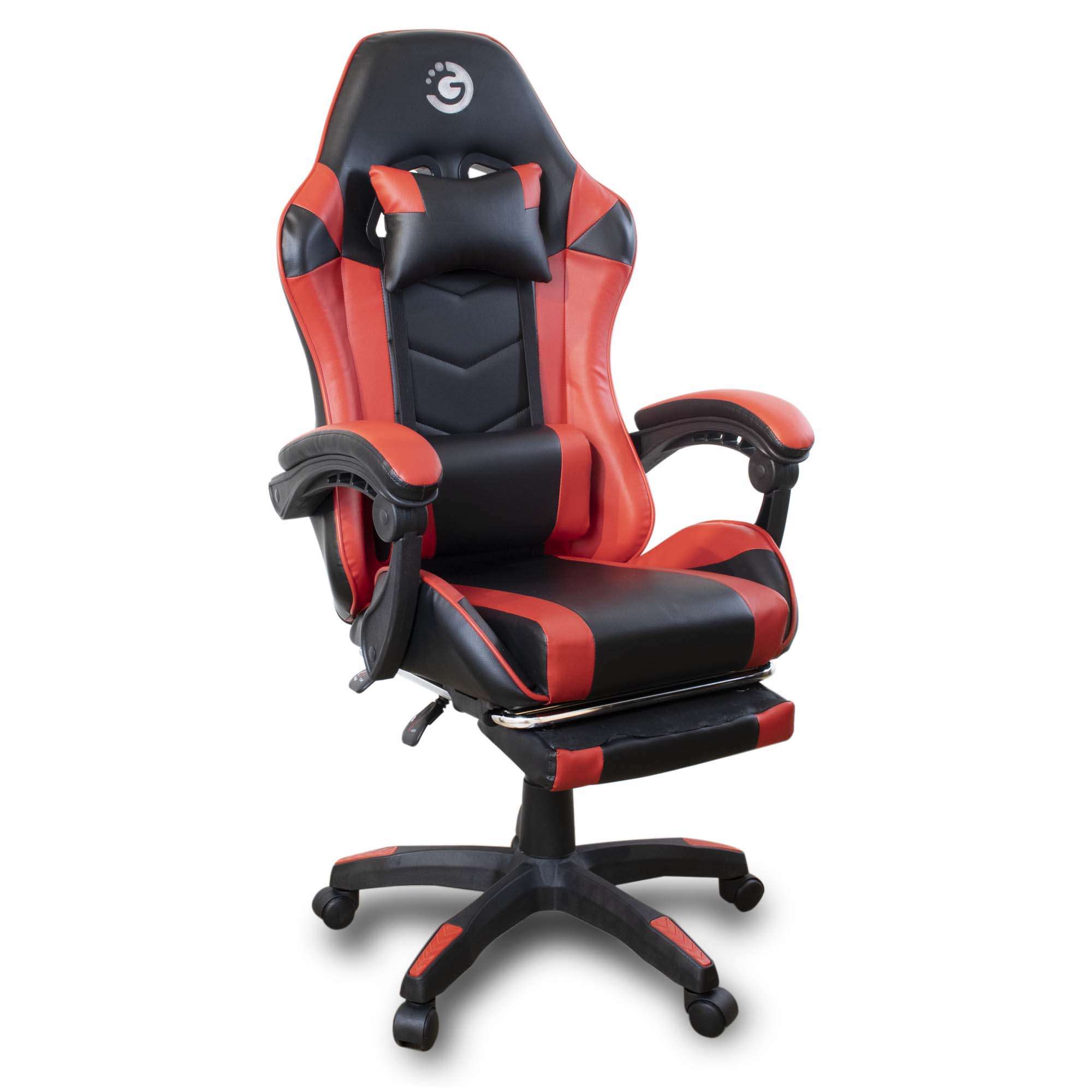 SILLA DE ESCRITORIO GOLDTECH GAMER ROJA Y NEGRA (JTGAME116) - Image 3