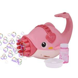 PISTOLA BURBUJAS 11 AGUJEROS  DELFIN ROSADO (JTJUG944ROSA)