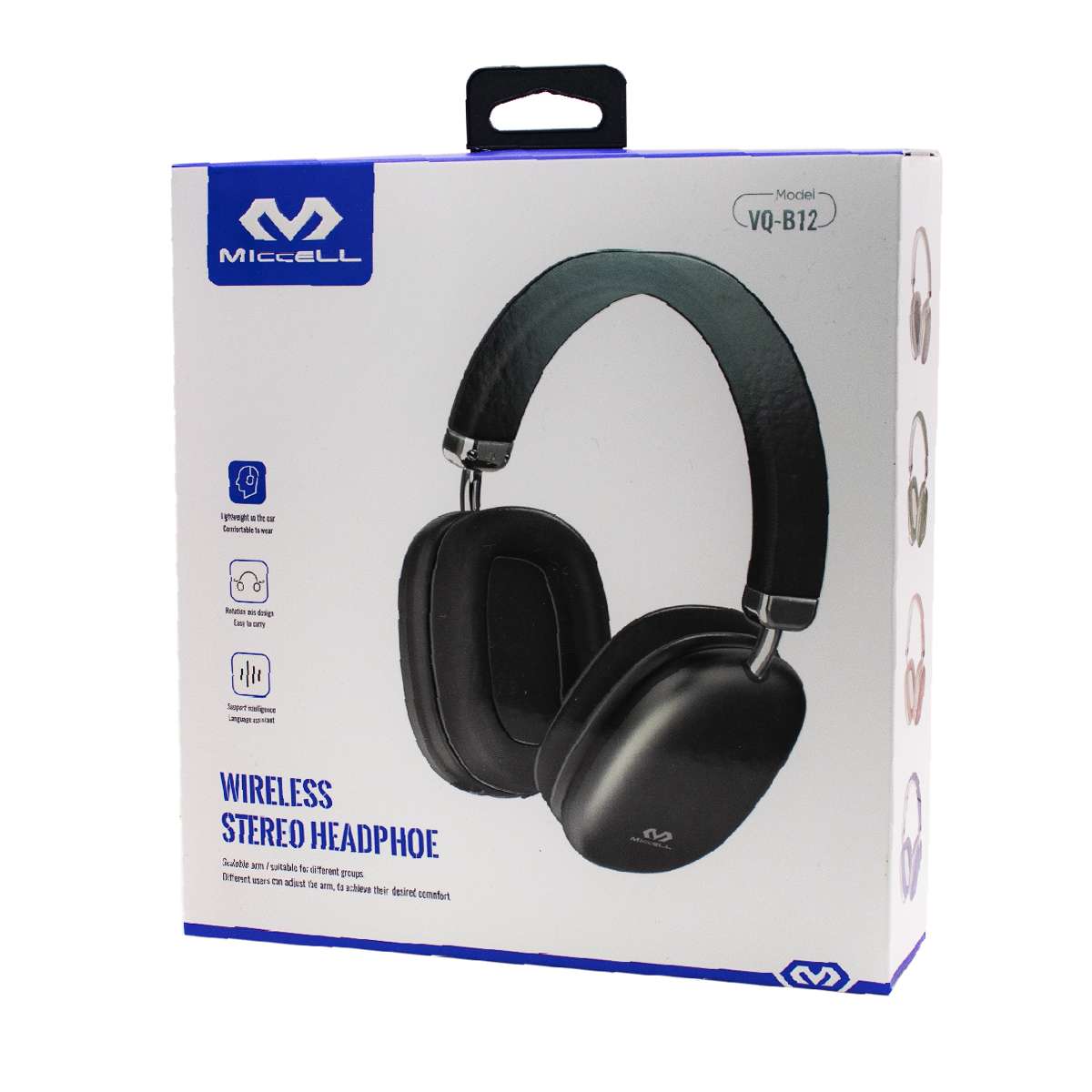 VINCHA AURICULAR MICCELL  VQ-B12 NEGRO BLUETOOTH (JTMICC036) - Image 4