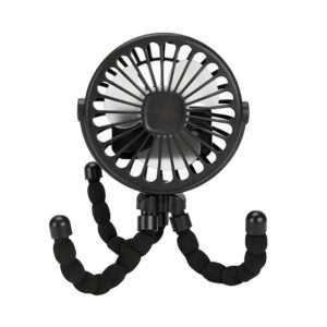 MINI VENTILADOR C/AGARRE RECARGABLE NEGRO (JTVENT033NEG)
