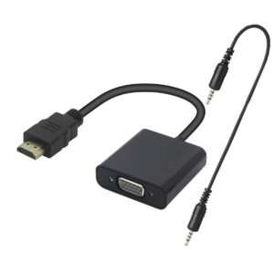 ADAPTADOR HDMI MACHO A VGA HEMBRA CON AUDIO (JTADAP073)