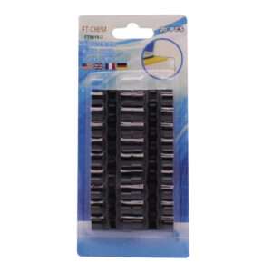 CLIPS ORGANIZADOR DE CABLES ADHESIVO NEGRO (JTCABL409NEG)