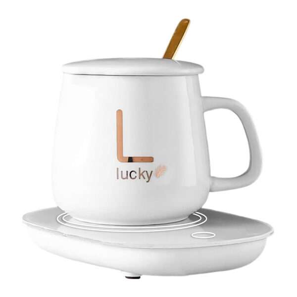 TAZA CERAMICA CON BASE CALENTADOR USB BLANCO (JTHOG1016BLA)