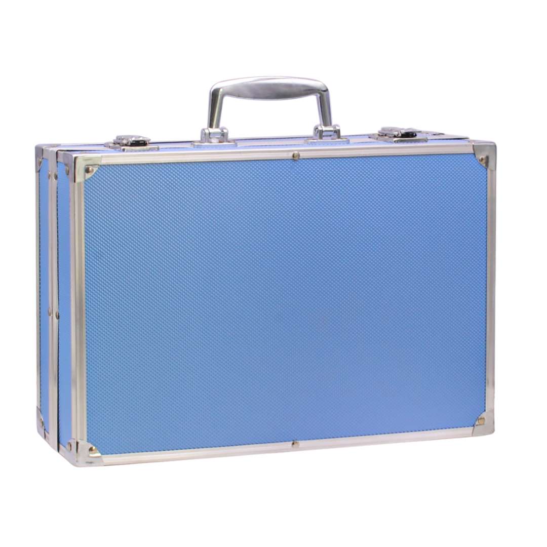 SET VALIJA METALICA ARTE 145 PIEZAS COLORES CELESTE (JTJUG310-3) - Image 3