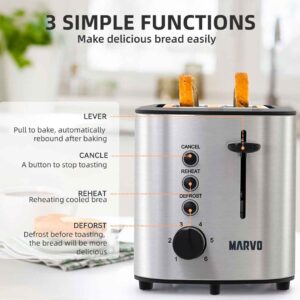 TOSTADORA MARVO HST-033 ACERO INOXIDABLE (JMARVO035)