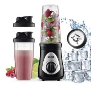 LICUADORA SHAKE MARVO HBR-145 NEGRO (JMARVO037)