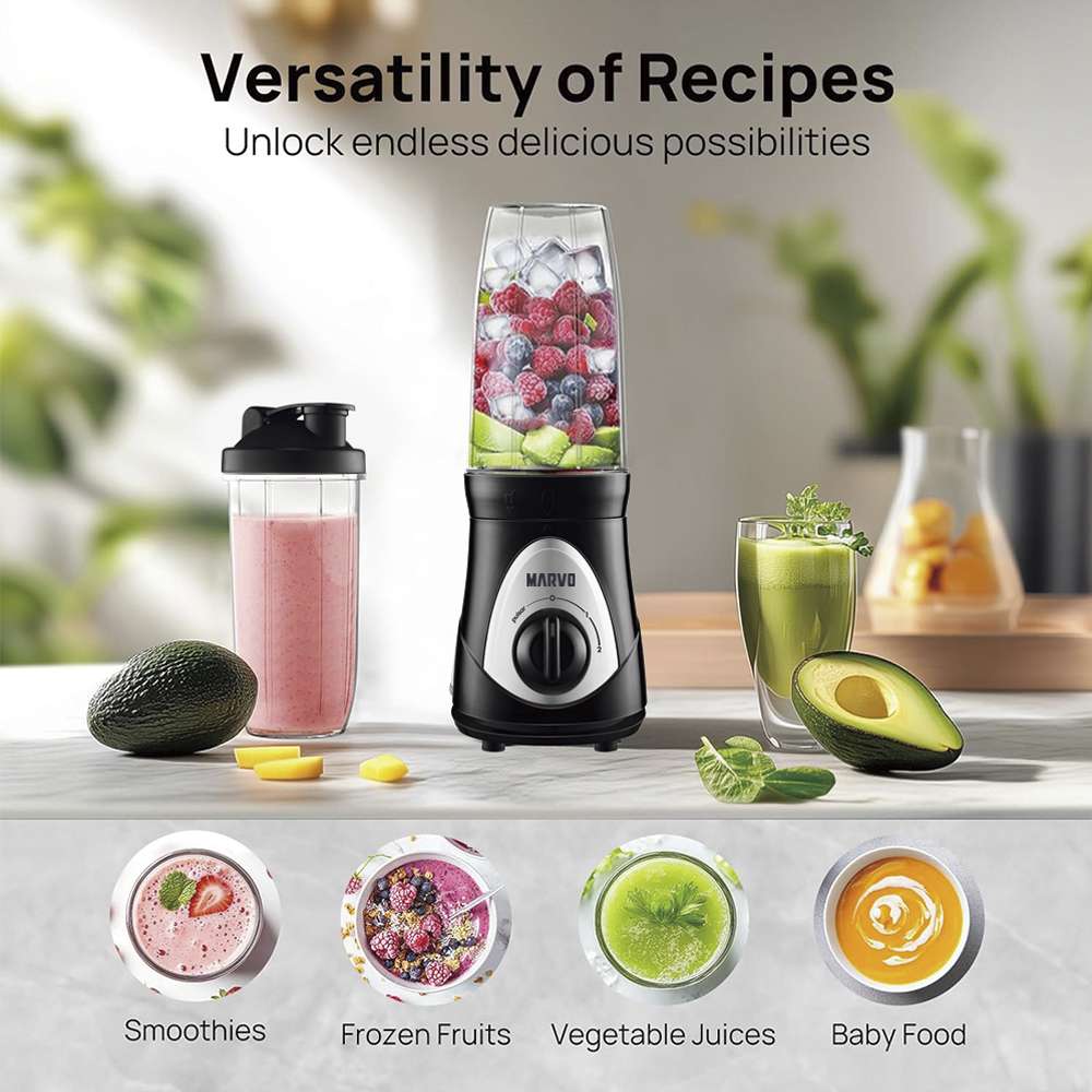 LICUADORA SHAKE MARVO HBR-145 NEGRO (JMARVO037) - Image 3