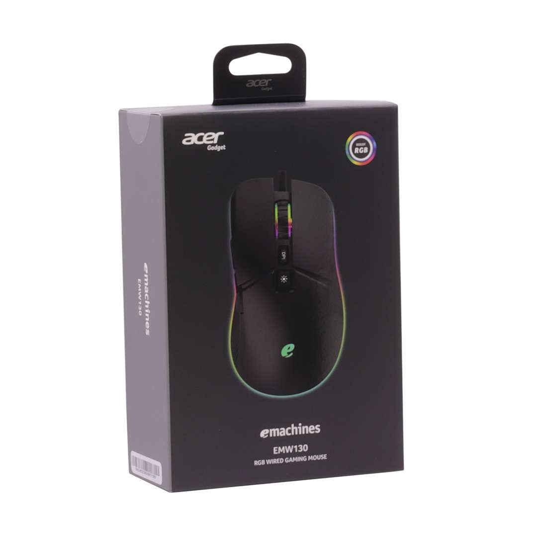 MOUSE GAMER ACER EMW130 BK RGB NEGRO (JTACER006) - Image 2
