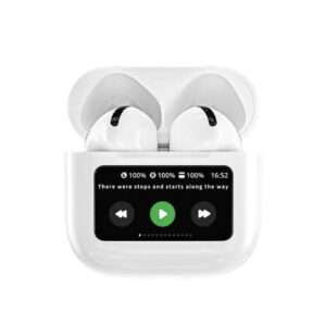 AURICULARES INALAMBRICOS CON DISPLAY PRO BLANCO (JTAUR516)