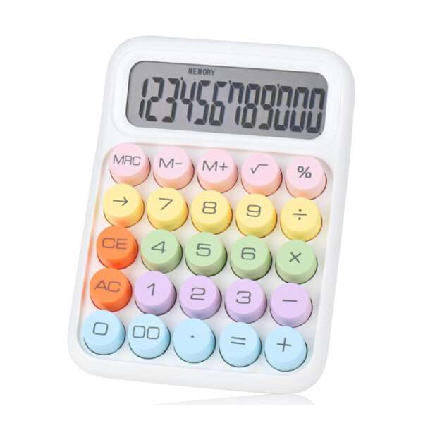 CALCULADORA ESCRITORIO 12 DIG NUM EN BLANCO (JTCALC028BLA)