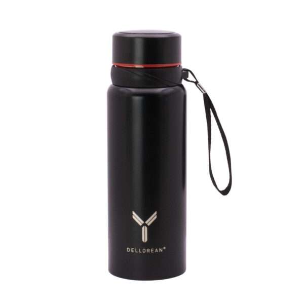 TERMO BOTELLA DELLOREAN 600ML NEGRO (JTDELLO001)