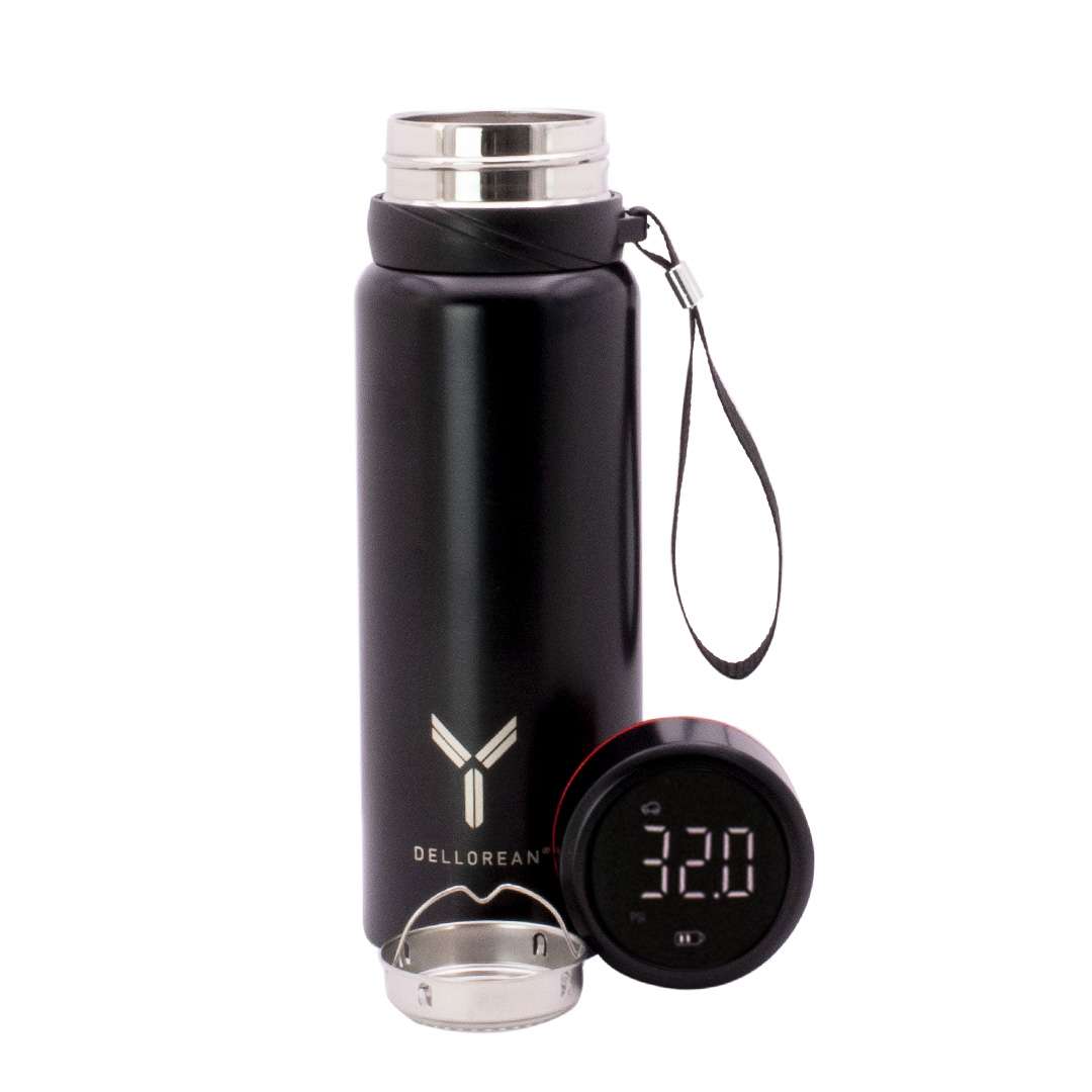 TERMO BOTELLA DELLOREAN 600ML NEGRO (JTDELLO001) - Image 2