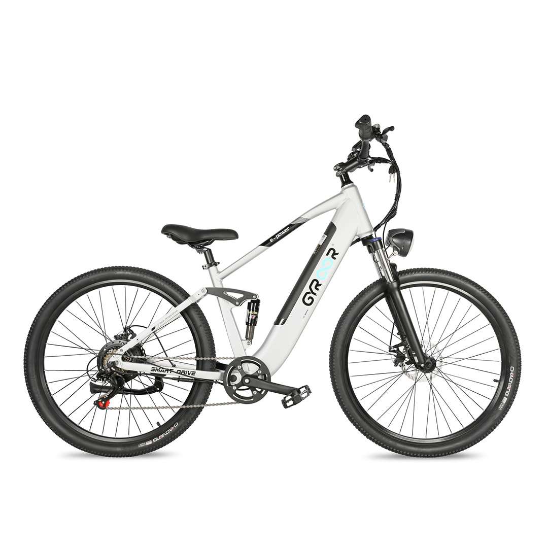 BICICLETA ELECTRICA GYROOR 27.5" CD-2614 PLATEADA (JTGYR003)