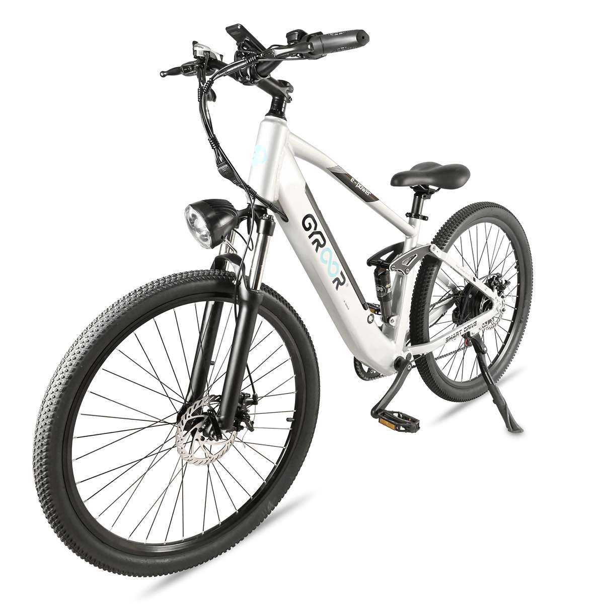 BICICLETA ELECTRICA GYROOR 27.5" CD-2614 PLATEADA (JTGYR003) - Image 2