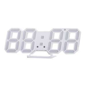 RELOJ DESPERTADOR CON LUCES LED BLANCA (JTHOG363)