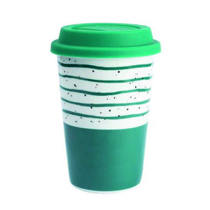 TAZA DE CERAMICA C/TAPA 400ML DISEÑOS SURTIDOS (JTHOG841)