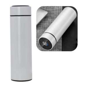 JARRA VASO TERMICO CON PANTALLA LED BLANCO (JTHOG991BLA)