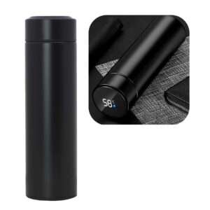 JARRA VASO TERMICO CON PANTALLA LED NEGRO (JTHOG991NEG)