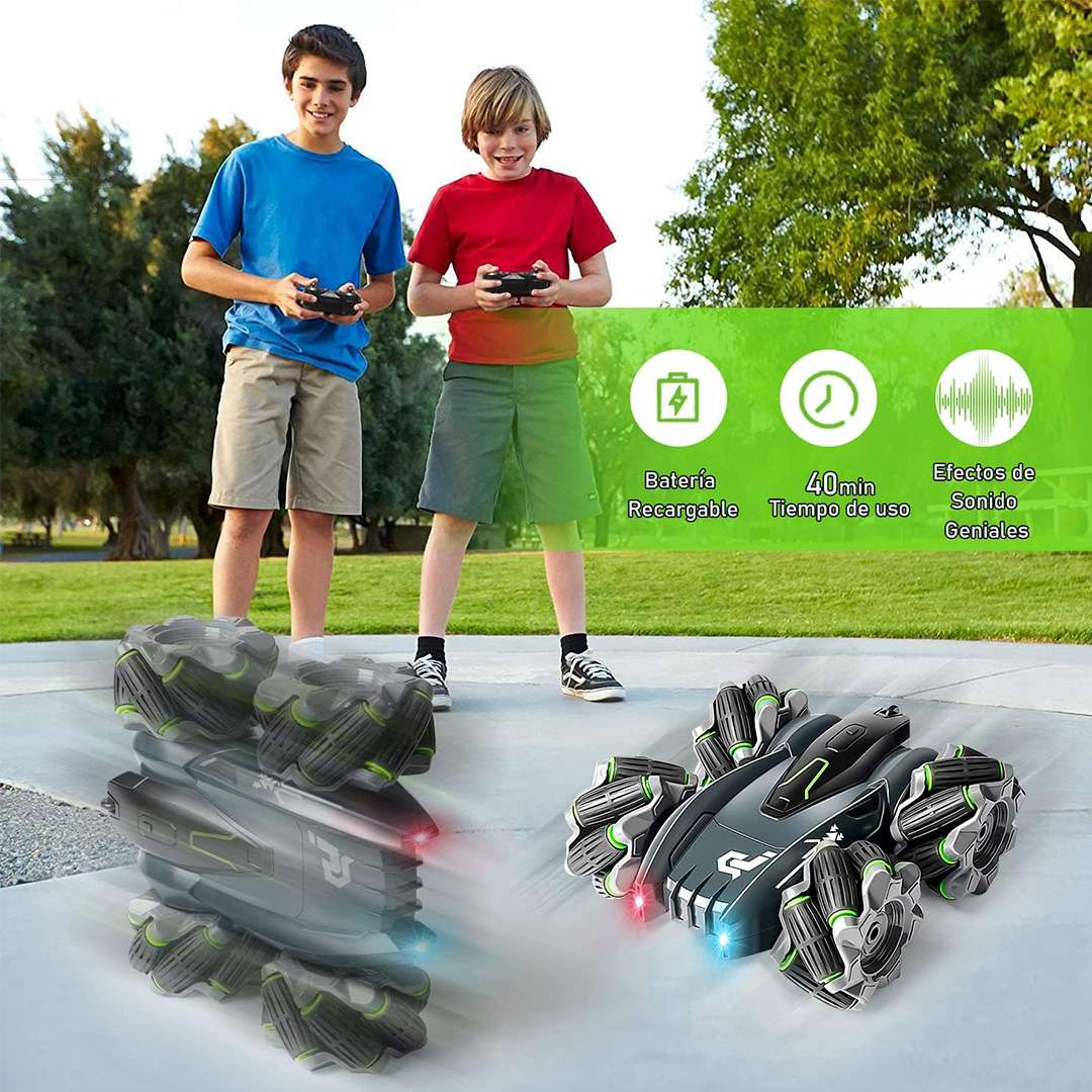 AUTO CON CONTROL REMOTO DOBLE CARA TODO TERRENO 360° (JTJUG171) - Image 2