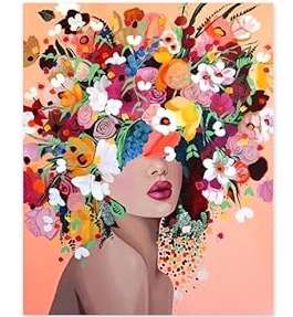 KIT PUZZLE DIAMANTE 5D DISEÑO FLORES (JTJUG332-4)