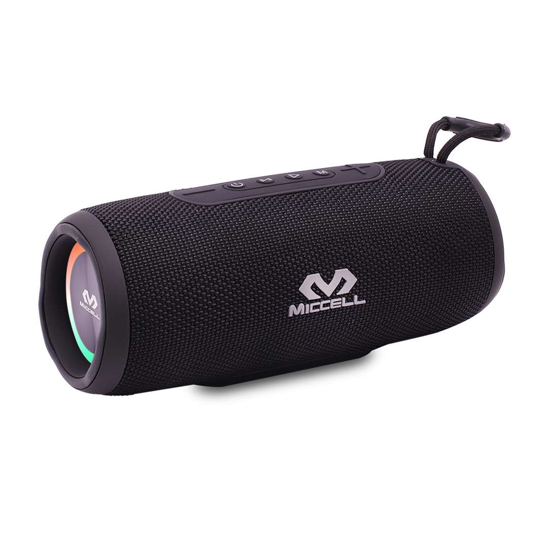 PARLANTE PORTATIL BT MICCELL SP40 NEGRO CON LUZ RGB (JTMICC090NEG)