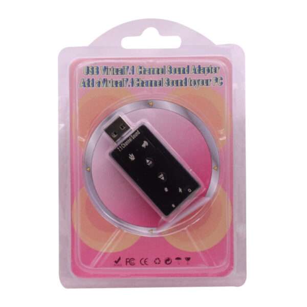 TARJETA DE SONIDO VIRTUAL 7.1 USB NEGRO (JTACCPC030) - Image 2